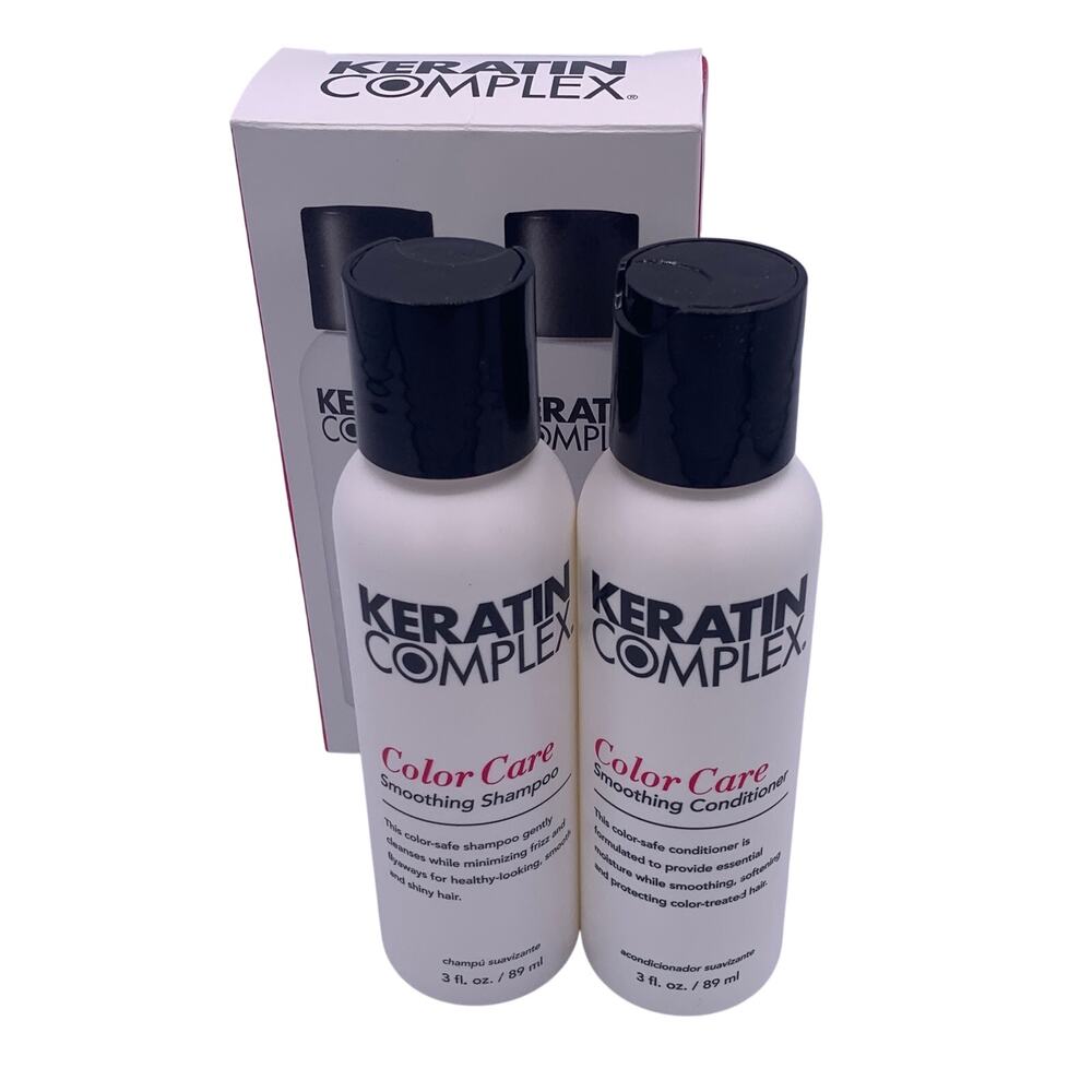 Keratin Complex COLOR CARE Shampoo/Conditioner Travel Set 6 oz (178 ml) NEW